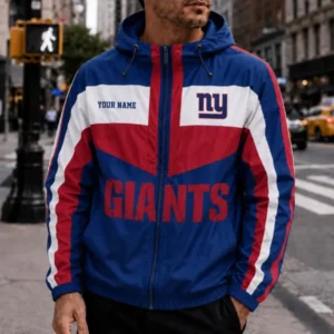 Limited Edition – Customized NFL New York Giants Windbreaker Jacket