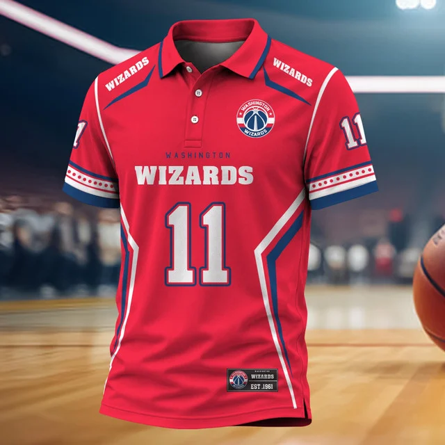 Limited Edition – Customized NBA Washington Wizards Polo Shirt
