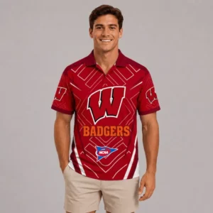 Limited Edition – Customized NCAA Wisconsin Badgers Polo Shirt