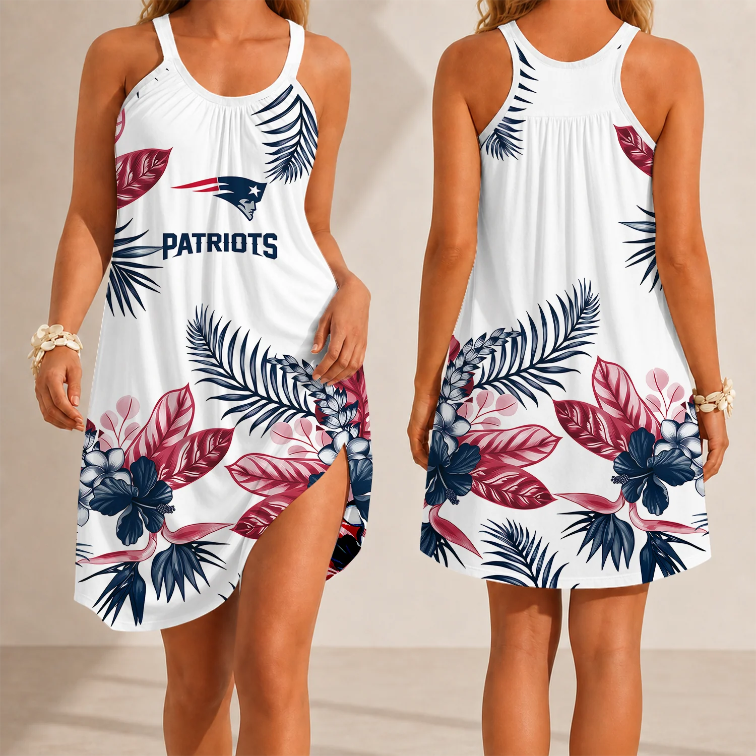 Limited Edition – Customized NFL New England Patriots Camisole Dress