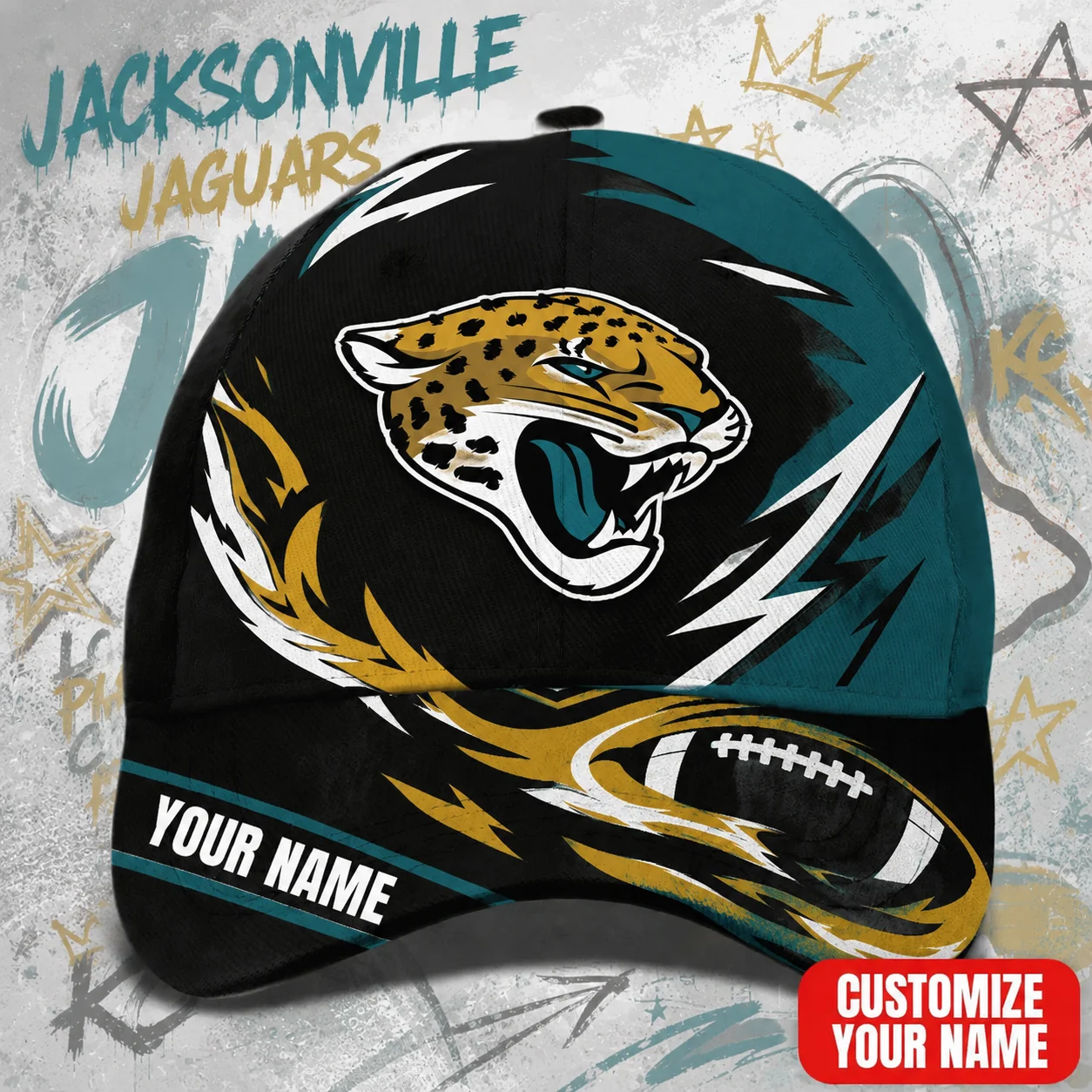 Limited Edition – Customized NFL Jacksonville Jaguars Classic Cap