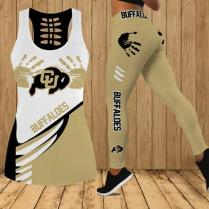 Limited Edition – Customized NCAA Colorado Buffaloes Hollow Tank Top & Leggings Set