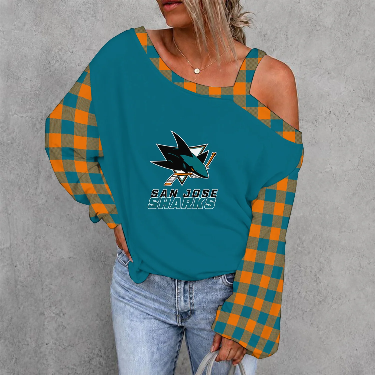 Limited Edition – Customized NHL San Jose Sharks Drop Shoulder Sweatshirt