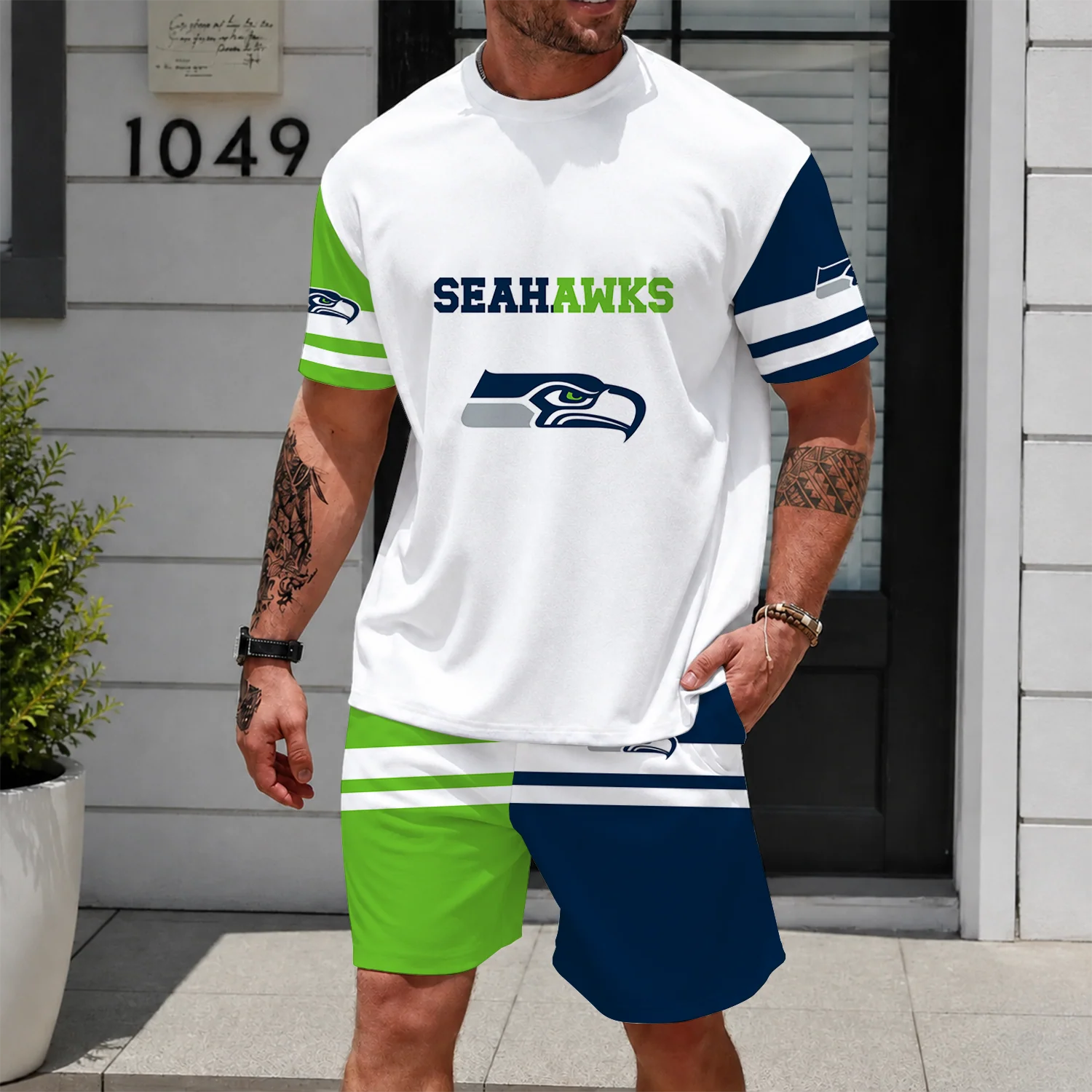 Limited Edition -customized NFL Seattle Seahawks Unisex T-Shirt & Shorts Set