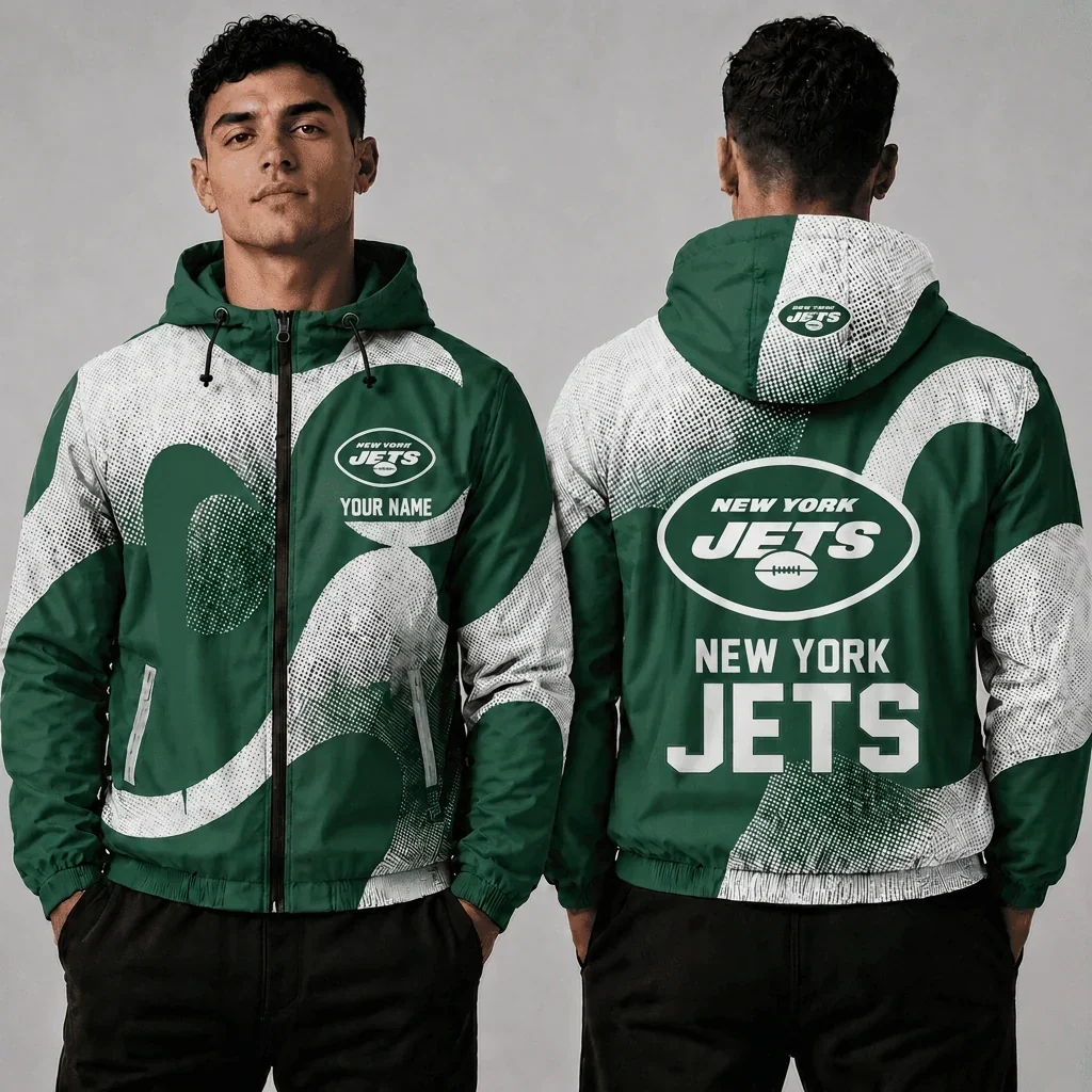 Limited Edition – Customized NFL New York Jets Windbreaker Jacket