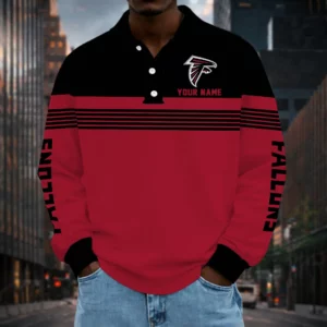 Limited Edition – Customized NFL Atlanta Falcons Long Sleeve Polo Shirt