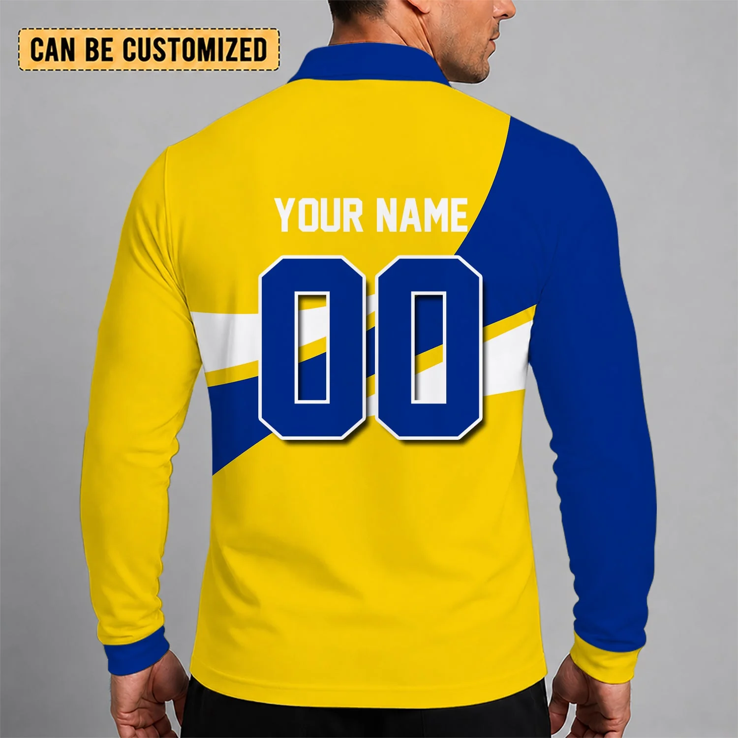 Limited Edition – Customized NHL St. Louis Blues Men Long Sleeve Polo Shirt - Image 2