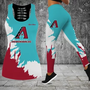 Limited Edition – Customized MLB Arizona Diamondbacks Hollow Tank Top & Leggings Set