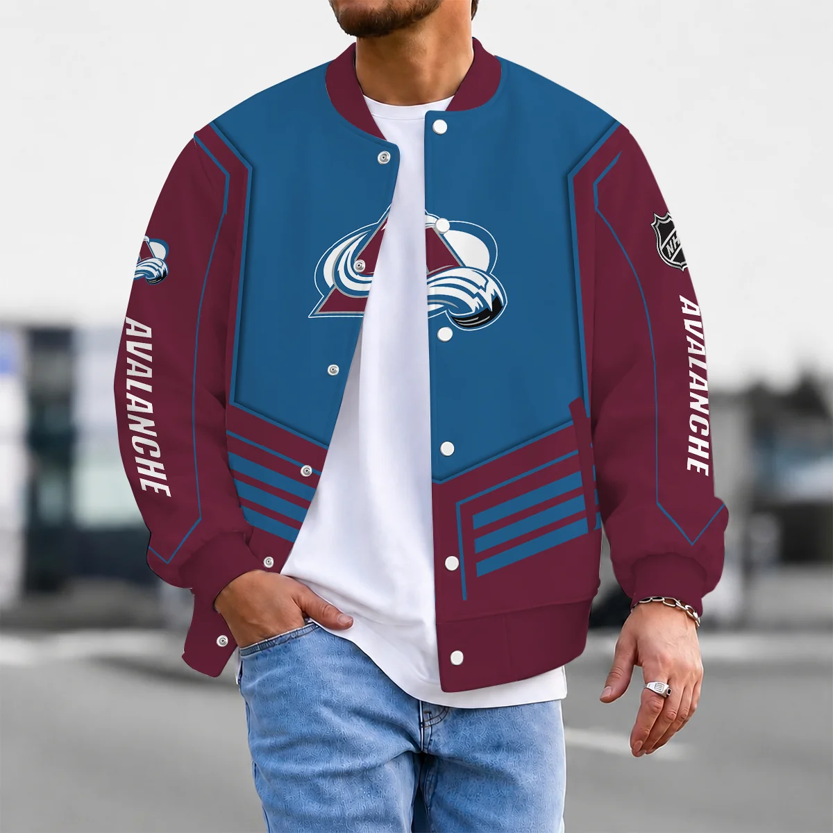 Limited Edition – Customized NHL Colorado Avalanche Satin Varsity Jacket & Baseball Jacket