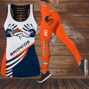 Limited Edition – Customized NFL Denver Broncos Hollow Tank Top & Leggings Set