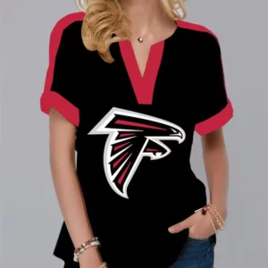 Limited Edition – Customized NFL Atlanta Falcons V-Neck Female Shirt