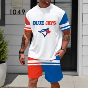 Limited Edition – Customized MLB Toronto Blue Jays Unisex T-Shirt & Shorts Set