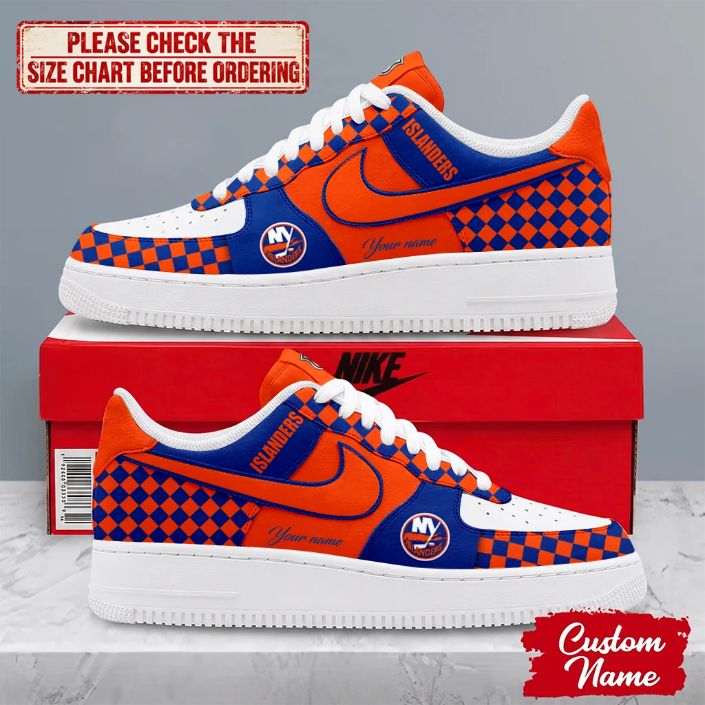 Limited Edition – Customized NHL New York Islanders Af1 Shoes