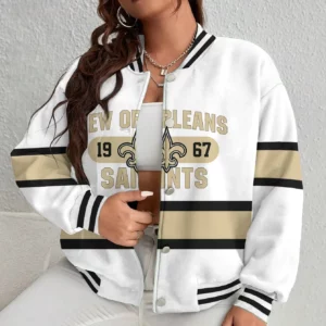 Limited Edition – Customized NFL New Orleans Saints Satin Varsity & Baseball Jacket