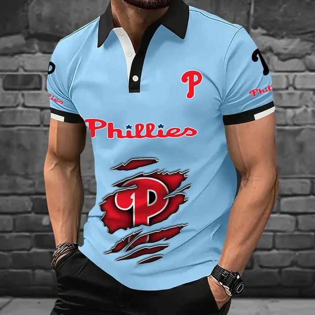 Limited Edition – Customized MLB Philadelphia Phillies Polo Shirt - Image 2