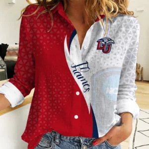 Limited Edition – Customized NCAA Liberty Flames Women Casual Shirt For Fan