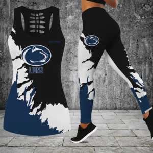 Limited Edition – Customized NCAA Penn State Nittany Lions Hollow Tank Top & Leggings Set