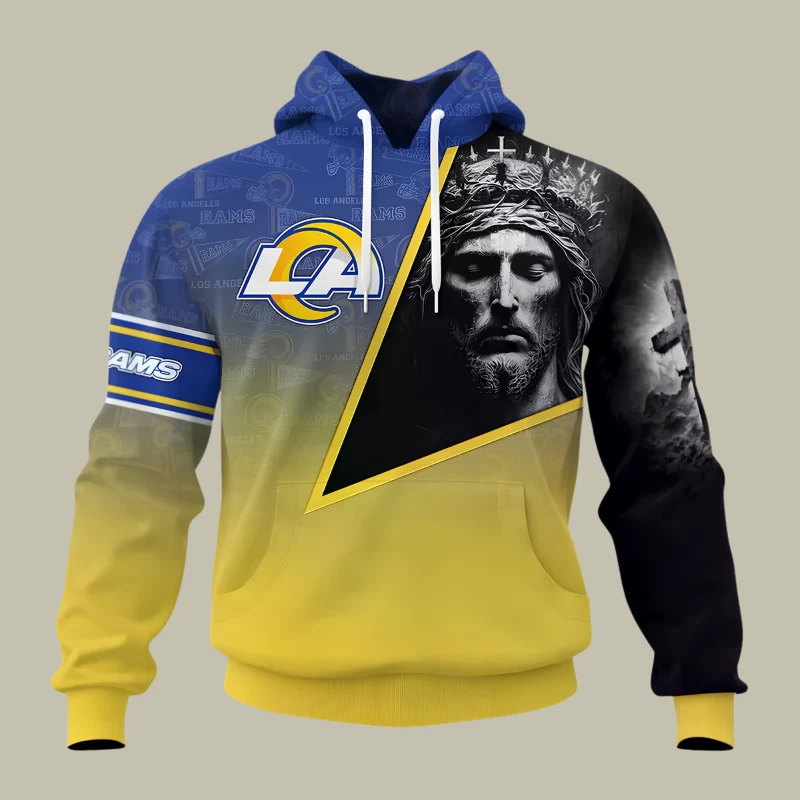 Limited Edition – Customized NFL Los Angeles Rams God’s Blessing T-Shirt, Hoodie & Zip Hoodie - Image 2