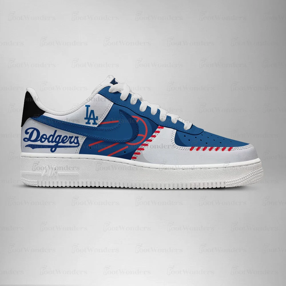 Limited Edition – Customized MLB Los Angeles Dodgers Air force 1 Shoes - Image 2