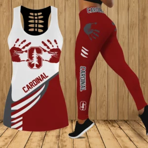 Limited Edition – Customized NCAA Stanford Cardinal Hollow Tank Top & Leggings Set
