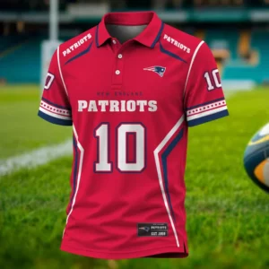 Limited Edition – Customized NFL New England Patriots Polo Shirt