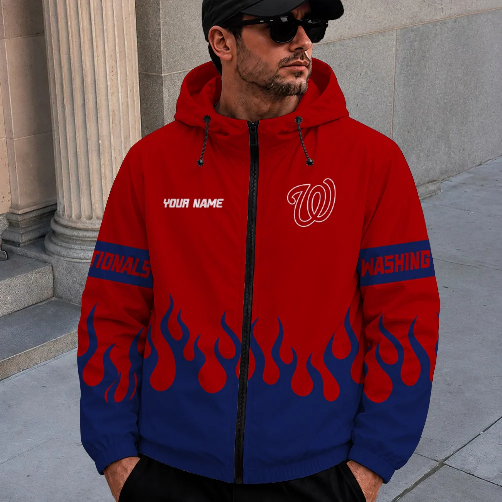 Limited Edition – Customized MLB Washington Nationals Windbreaker Jacket