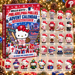 Hello Kitty x Philadelphia Phillies 2026 Christmas Advent Calendar Phillies Xmas Calendar