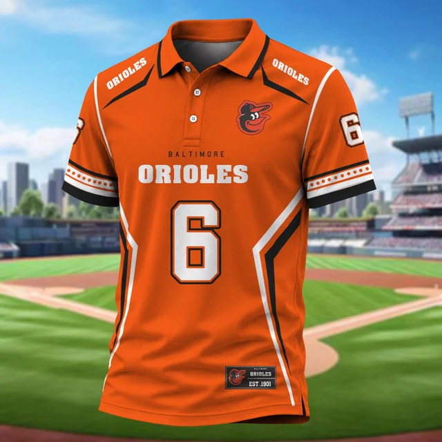 Limited Edition – Customized MLB Baltimore Orioles Polo Shirt