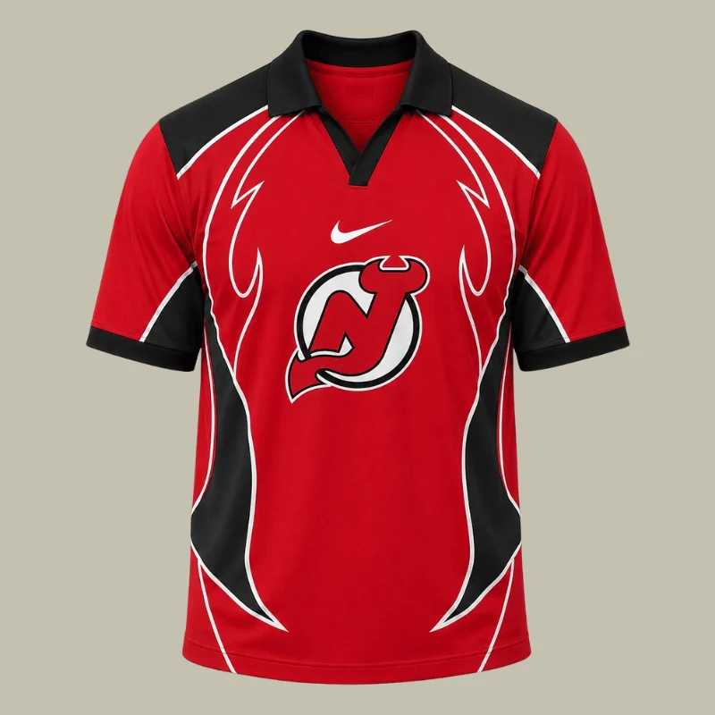 Limited Edition – Customized NHL New Jersey Devils Polo Shirt