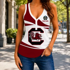 Limited Edition – Customized NCAA South Carolina Gamecocks Women’s V-Neck Tank Top