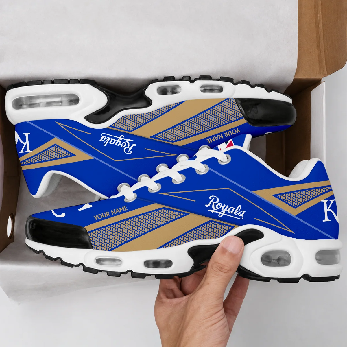 Limited Edition – Customized MLB Kansas City Royals Air Max Plus Sneakers