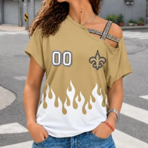 Limited Edition – Customized NFL New Orleans Saints Women’s Shoulder Shirt