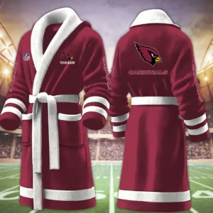 Limited Edition – Customized NFL Arizona Cardinals Multicolor Fleece Bathrobe