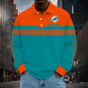 Limited Edition – Customized NFL Miami Dolphins Long Sleeve Polo Shirt