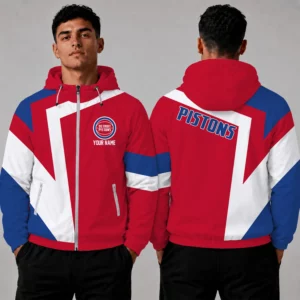 Limited Edition – Customized NBA Detroit Pistons Windbreaker Jacket