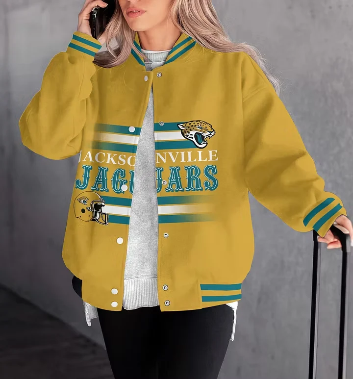 Limited Edition – Customized NFL Jacksonville Jaguars Satin Varsity & Baseball Jacket