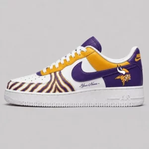 Limited Edition – Customized NFL Minnesota Vikings Af1 Shoes