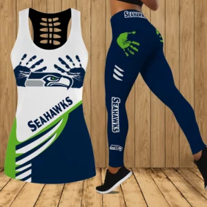 Limited Edition – Customized NFL Seattle Seahawks Hollow Tank Top & Leggings Set