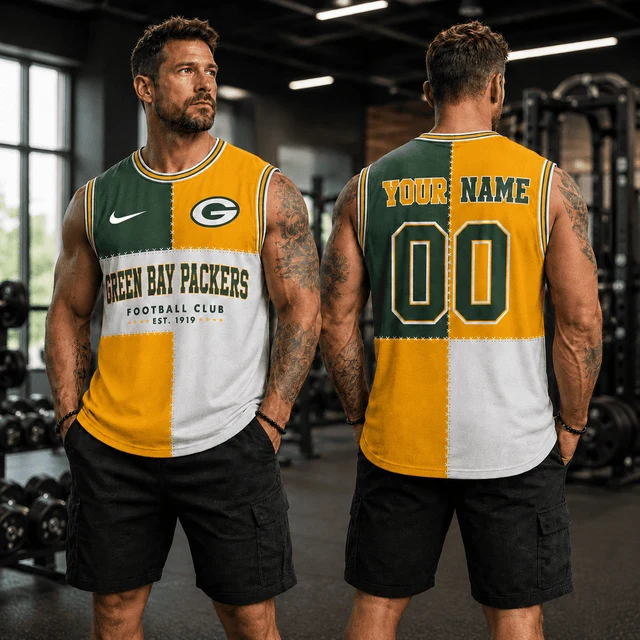 Limited Edition – Customized NFL Green Bay Packers Men’s Gym Shirt