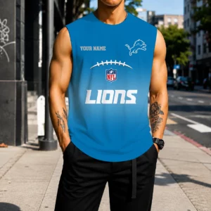 Limited Edition – Customized NFL Detroit Lions Men’s Gym Shirt