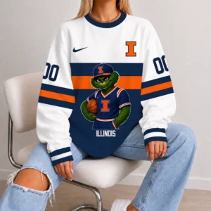 Limited Edition  Customized NCAA Illinois Fighting Illini Unisex Sweatshirt