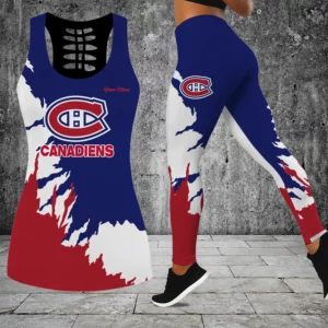 Limited Edition – Customized NHL Montreal Canadiens Hollow Tank Top & Leggings Set