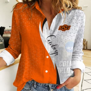 Limited Edition – Customized NCAA Oklahoma State Cowboys Women Casual Shirt For Fan