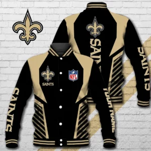 Limited Edition – Customized NFL New Orleans Saints Satin Varsity & Baseball Jacket
