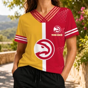 Limited Edition – Customized NBA Atlanta Hawks V-Neck Shirt