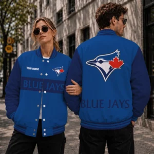 Limited Edition – Customized MLB Toronto Blue Jays Satin Varsity & Baseball Jacket