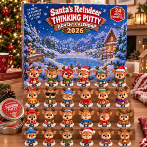 Santa’s Reindeer Thinking Putty Christmas Advent Calendar Xmas Countdown Best Gifts
