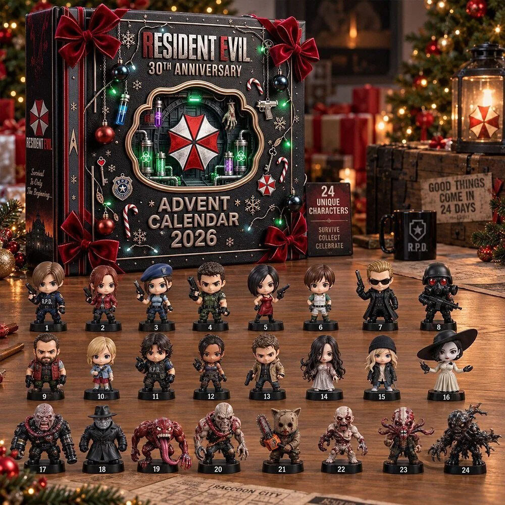 Resident Evil 30th Anniversary Advent Calendar 2026 Christmas Countdown Gift For Bestie – THW