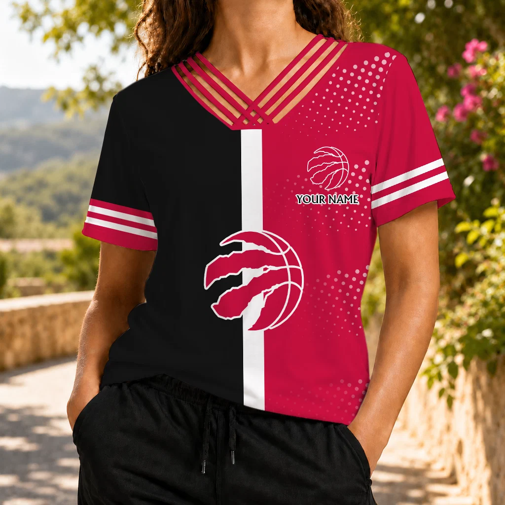 Limited Edition – Customized NBA Toronto Raptors V-Neck Shirt