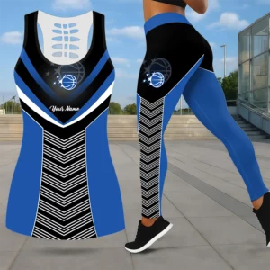 Limited Edition – Customized NBA Orlando Magic Leggings & Hollow Tank Top Set